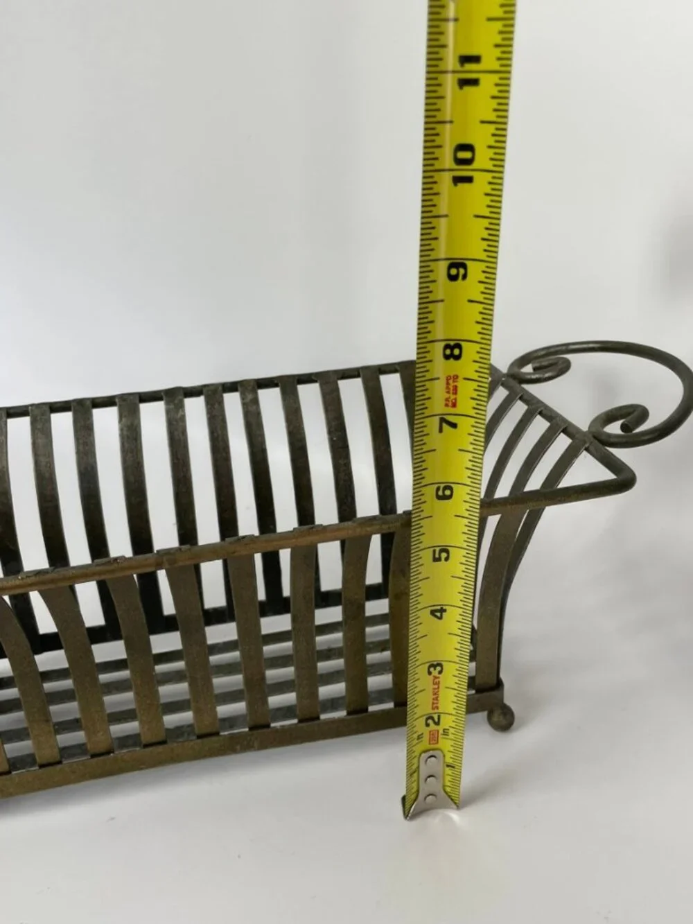 VTG Decorative Metal Basket Open Weave Rectangular Planter